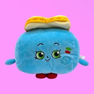 Shopkins Toasty Pop Blue Toaster Bread Plush Toy